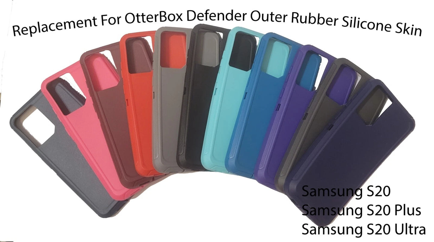 Outer Rubber Replacement Compatible with OtterBox Defender Case for Samsung Galaxy S20 / S20+ / S20 Ultra